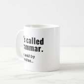 Mug Ça s'appelle la grammaire (Devant gauche)