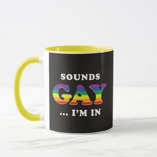 Mug Ça Semble Gay... Je suis dans (Gauche)