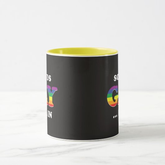Mug Ça Semble Gay... Je suis dans (Centre)