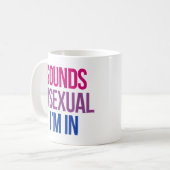Mug Ça sonne bisexuel j'en suis (Devant gauche)