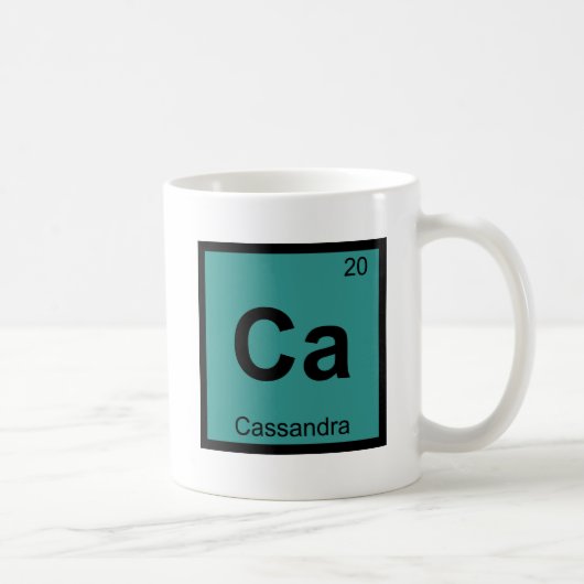 Mug Ca - Table périodique de chimie grecque Cassandra (Droite)