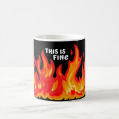 Mug "Ça va" (blanc + feu et flammes) (Centre)
