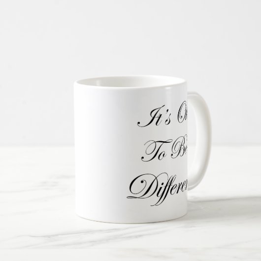 Mug Ça va être différent (Devant droit)