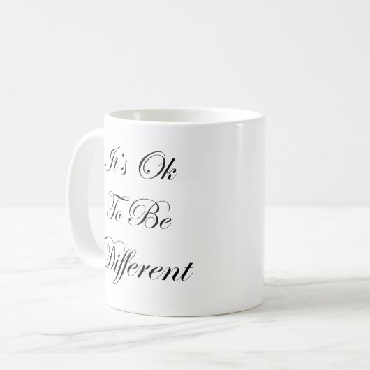 Mug Ça va être différent (Devant gauche)