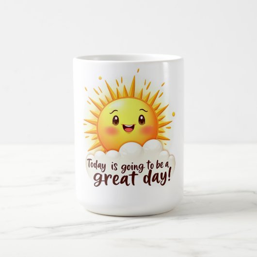 Mug Ça va être une super journée (Centre)