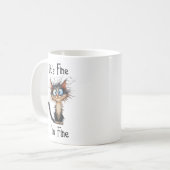 Mug Ça va, je vais bien, cadeaux drôles de conversatio (Devant gauche)