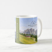 Mug Cabane alpine dans les Dolomites, paysage naturel (Devant droit)