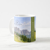 Mug Cabane alpine dans les Dolomites, paysage naturel (Devant gauche)