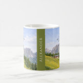 Mug Cabane alpine dans les Dolomites, paysage naturel (Centre)