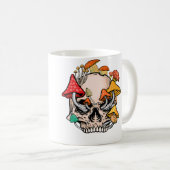 Mug Cabane Champignon Morel Crâne Style Chasseur (Devant droit)