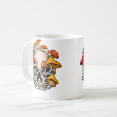 Mug Cabane Champignon Morel Crâne Style Chasseur (Devant gauche)