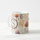 Mug Cabane Cosy Monogrammé de la Forêt (Devant gauche)