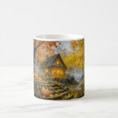Mug Cabane de forêt d'Halloween avec citrouilles, chem (Centre)
