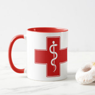 Mug Cabane de l'infirmière d'Asclepius