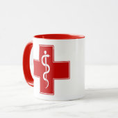 Mug Cabane de l'infirmière d'Asclepius (Devant gauche)