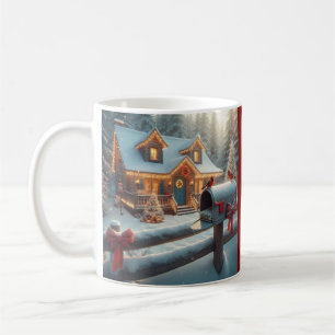 Mug Cabane de Noël cosy au Pays des Merveilles de l'Hi