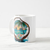 Mug Cabanon de la plage de noix de coco (Devant gauche)