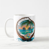 Mug Cabanon de la plage de noix de coco (Gauche)