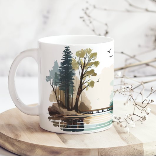 Mug Cabanon de lac pour s'amuser l'été