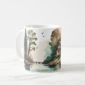 Mug Cabanon de lac pour s'amuser l'été (Devant gauche)