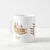 Mug Cabine de journal confortable - Hygge ou votre pro (Devant gauche)