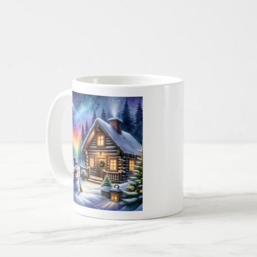 Mug Cabine de journal - Noël (Devant gauche)