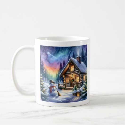 Mug Cabine de journal - Noël (Gauche)