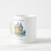 Mug Cabine de journal personnalisé Noël (Devant gauche)