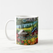 Mug cabine de pays imprimé à l'apparence 3D (Gauche)