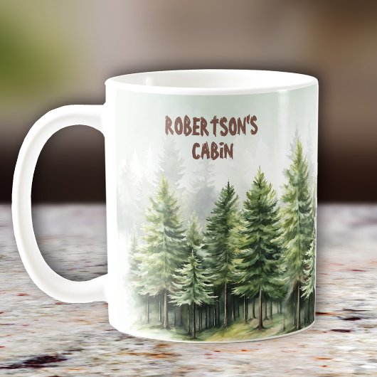 Mug Cabine familial Pinewood Forest Green