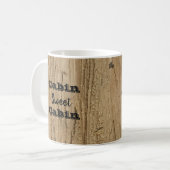 Mug Cabine Sweet Cabine Woodgrain Photo Natural Rustic (Devant gauche)
