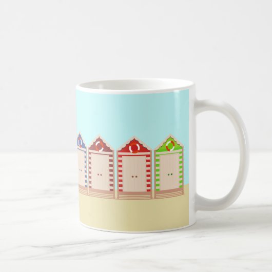 Mug Cabines de plage colorées été (Droite)