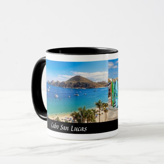 Mug Cabo San Lucas et Land's End - Café design (Devant gauche)