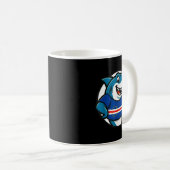 Mug Cabo Verde Flag Shark Funny Cabo Verdean  (Devant droit)