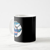 Mug Cabo Verde Flag Shark Funny Cabo Verdean  (Devant gauche)