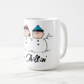 Mug cacahuètes | 3 Personne Snowman (Devant droit)