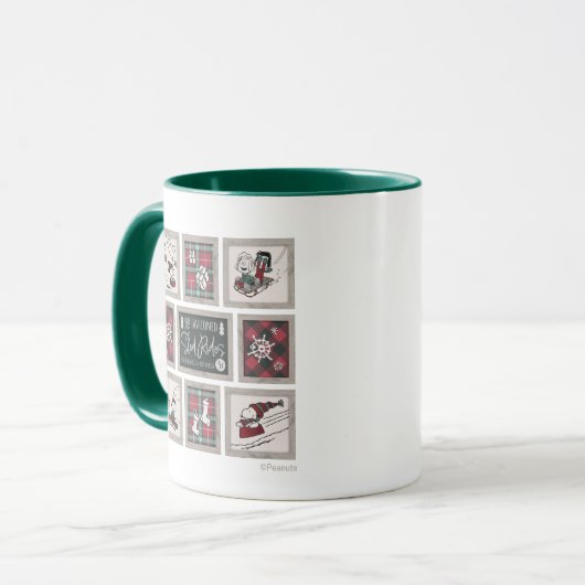 Mug cacahuètes | Ancien Motif de traîneau (Devant gauche)