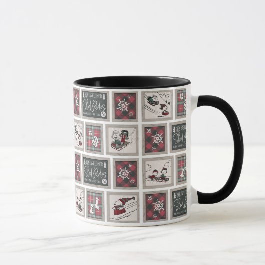 Mug cacahuètes | Ancien Motif de traîneau (Droite)