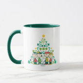Mug cacahuètes | Arbre de Noël de menthe poivrée (Gauche)