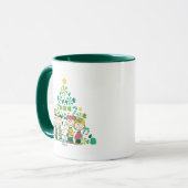 Mug cacahuètes | Arbre de Noël de menthe poivrée (Devant gauche)