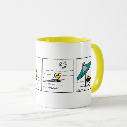 Mug cacahuètes | Bois de bois à la plage (Devant droit)