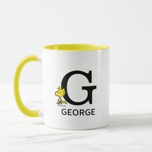 Mug cacahuètes | Bois Nom et monogramme G (Gauche)