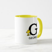 Mug cacahuètes | Bois Nom et monogramme G (Devant droit)