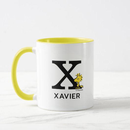 Mug cacahuètes | Bois Nom et monogramme X (Gauche)