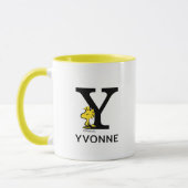 Mug cacahuètes | Bois Nom et monogramme Y (Gauche)