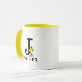 Mug cacahuètes | Bois Nom et monographie J (Devant gauche)