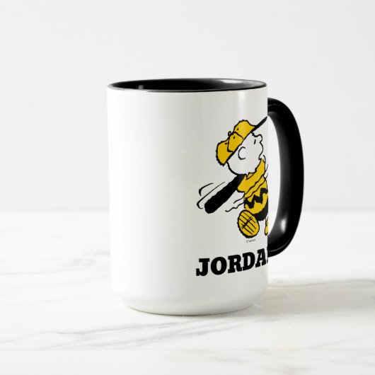 Mug cacahuètes | Charlie Brown à Bat (Devant droit)