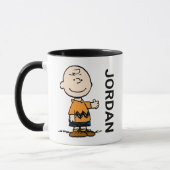 Mug cacahuètes | Charlie Brown | Ajouter Votre Nom (Gauche)