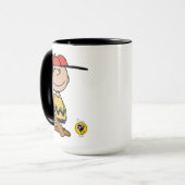 Mug cacahuètes | Charlie Brown Baseball Smile (Devant gauche)