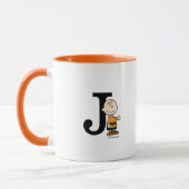 Mug cacahuètes | Charlie Brown Monogram J (Gauche)